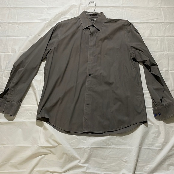 Express Other - Express 1MX Modern men's button down dress shirt dark grey Size M